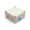 Qovşaq qutusu, RAL 7035, 6 giriş, 100х100х50 mm, IP44
