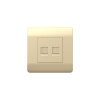 (NEW3-E) Kompyuter yuvası 2хRJ45, Şampan