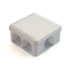 Qovşaq qutusu, xarici montaj üçün, qapaqlı, 6 giriş,100х100х50 mm, IP55