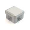 Qovşaq qutusu, xarici montaj üçün, qapaqlı,, 4 giriş,70х70х40 mm, IP55
