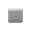 (NEW3-E) Kompyuter yuvası 1хRJ45, Gümüşü