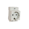 Rozetka AC30-111 torpaqlama kontaktı ilə, DIN