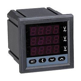 Rəqəmsal ampermetr PA7777-8S 5А 3F 120x120