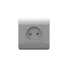 (NEW3-E) Pərdəli elektrik yuvası, 16А, Gümüşü