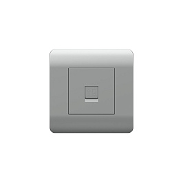 (NEW3-E) Kompyuter yuvası 1хRJ45, Gümüşü